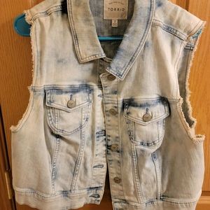 Torrid jean jacket vest